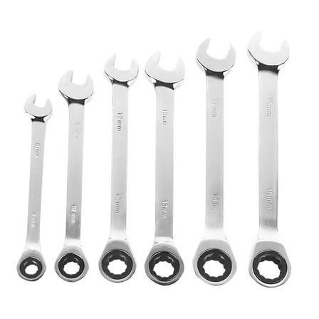 TAILTOSS 1Pack Dual Head Design Ratchet Wrench Combination Wrenches Chrome Vanadium Steel Alloy Home Use