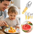 thumbnail image 2 of Outdor Stainless Steel Watermelon Slicer 4 In 1 Fruit With Melon Decorative Carving Functional Fruit Cutter, 2 of 6