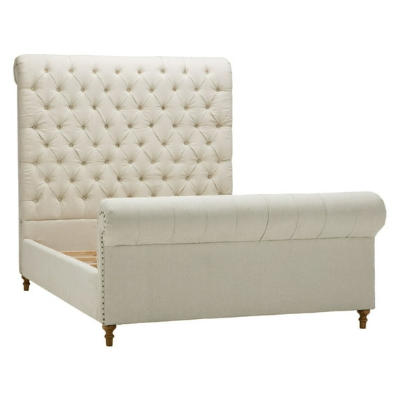 Ceets Empire Tufted Queen Sleigh Bed