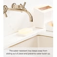 thumbnail image 5 of Yamazaki Home Self-Draining Soap Tray, White, Silicone, No Assembly, 5 of 7