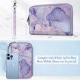 thumbnail image 5 of Fintie Family Passport Holder, RFID Blocking Travel Document Organizer Clutch Bag for Women and Men,Lilac Marble, 5 of 7