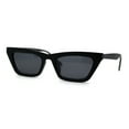 thumbnail image 4 of Womens Mod Cat Eye Trendy Retro Plastic Sunglasses Matte Black, 4 of 4