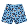 thumbnail image 2 of Blue Leopard Skin Pattern Swim Trunks Quick Dry Beach Pool Board Shorts Lightweight Stylish Print Sizes 2T to XL, 2 of 8