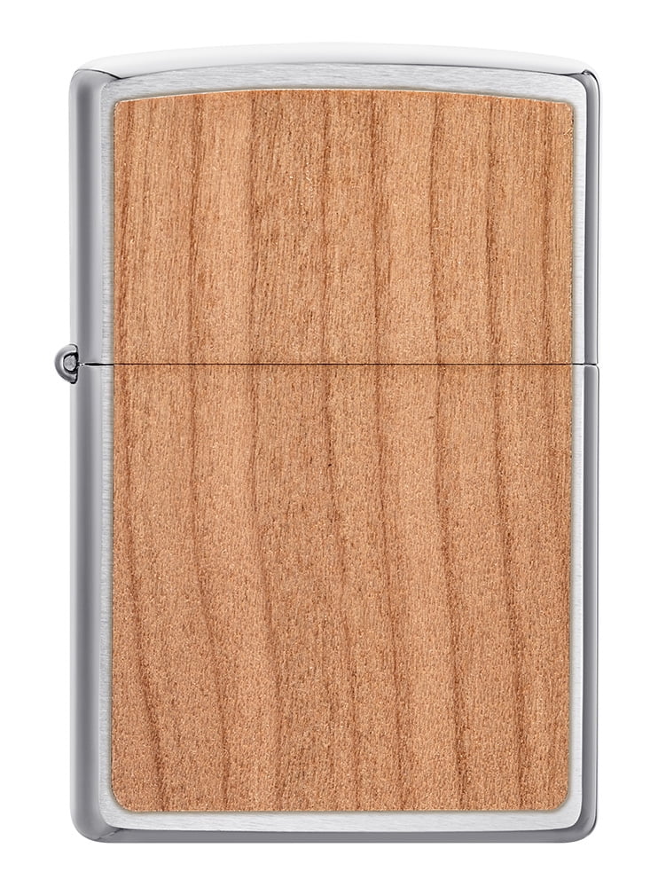 Zippo Woodchuck USA Cherry Brushed Chrome Pocket Lighter
