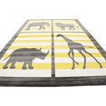 thumbnail image 3 of Unique Loom Metro Collection Modern Animals Bright Colors Kids Area Rug, 9 x 12 Feet, Gray/Ivory, 3 of 5