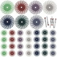 thumbnail image 1 of 1 Set Radial Bristle Discs Abrasive Bristle Polishing Disc Polishing Rotary Tool Attachments, 1 of 5