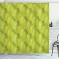 thumbnail image 1 of Ambesonne Green Leaf Shower Curtain, Tropical Pineapple, 69"Wx75"L, Apple Green and Fern Green, 1 of 3
