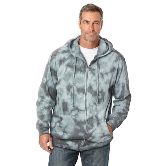 Kingsize Men's Big & Tall Fleece Zip-front Hoodie Jacket