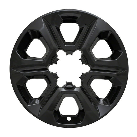 Coast To Coast IWCIMP413BLKN Wheel Skin; IMPOSTOR ®; 17 Inch; 6 Spokes; Snap-On; Painted; Gloss Black; ABS Plastic; Set Of 4