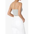 thumbnail image 4 of TheMogan Women's Solid Spaghetti Straps Ribbed Seamless Stretch Crop Cami Tank Top, 4 of 7