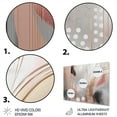 thumbnail image 3 of Designart "Chaos in Rose Gold Circles II" Modern Shapes Transitional Metal Wall Art Prints, 3 of 4