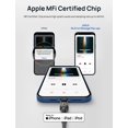 thumbnail image 4 of Cable auxiliar JSAUX para iPhone, 3,3 pies, 3,5 mm, coche, negro, 4 of 6