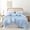 Blue, variant on Soft Fluffy Comforter Set 3PCS (1 Ruffled Blush Comforter Set and 2 Pillowcases) Vintage Shabby Chic Bedding, All Season, Blush Pink, Queen