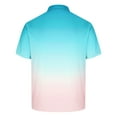 thumbnail image 5 of SSAAVKUY Deals Mens Polo Shirts Short Sleeve Sport Golf Tennis T Shirt Quick Dry Athletic Workout Polo Shirt Gradient Blouse Multicolor 6, 5 of 5