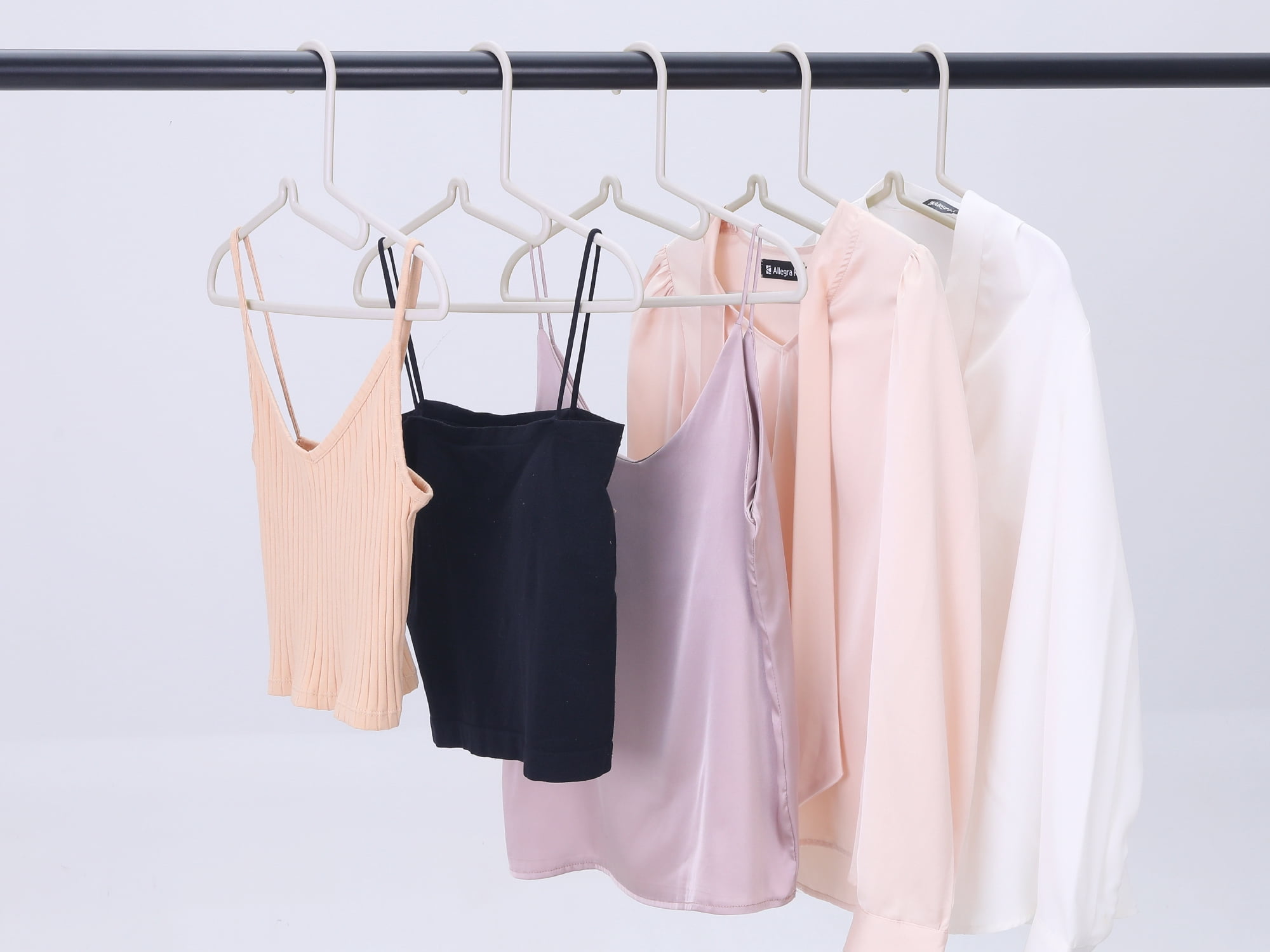 Unique Bargains Pants Hangers Clothes Hangers for Closet Organization 10 Pcs Light Gray