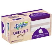 Swiffer Wet Jet Wood Pad Refills, Unscented, 20 Count