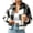 Black#womens lightweight fleece zip up jacket, variant on SZJXBUY Cropped Jackets for Women Trendy Plus Size Cozy Plaid Collared Zip Up Jacket Casual Winter Warm Long Sleeve Coats Outerwear Green,L