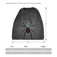 thumbnail image 3 of KLL Black Spider On Web Pirnt Wicking Running Beanie Head Wrap Cycling Bandana for Men Women, 3 of 8