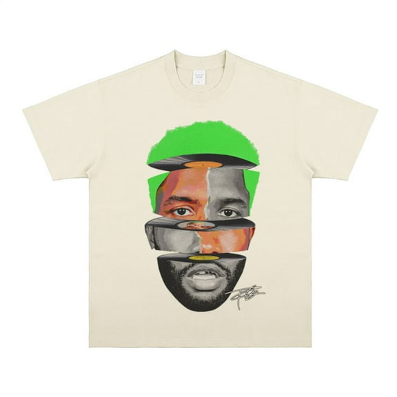 YOUSHENGER Rapper Cotton T-Shirt Fashion Frank Tee Shirt Men Women Tops Short Sleeve Crewneck Ocean TShirts