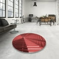thumbnail image 4 of Ahgly Company Machine Washable Indoor Rectangle Transitional Tomato Red Area Rugs, 3' x 5', 4 of 7