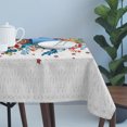 thumbnail image 4 of Bohemian Floral Table Cloth Waterproof Tablecloths, Retro Abstract Flowers Boho Ethnic Tablecloth Dining Table Cover for Kitchen Party Tabletop Outdoor, Rectangle Tablecloth 60x120 Inch, 4 of 9