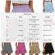 thumbnail image 3 of TaTaai Women's Elastic Waist Pleated Skirt Solid Color High Waist Casual Midi Skirt with Ruffle Hem Lined Chiffon A-Line Summer Gift, 3 of 6