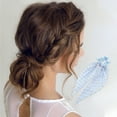 thumbnail image 2 of Unique Bargains 1 Pc Elegant Satin Hair Scrunchies Hair Ties Sky Blue, 2 of 5