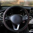 thumbnail image 5 of Breathable, Anti Slip, Durable, Steering Wheel Cover Leather with Grip Contours for Cars, 5 of 5