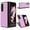 Purple, variant on Filp Case for Samsung Galaxy Z Fold 4,Luxury PU Leather+Soft TPU With Shockproof Case for Samsung Z Fold 4 7.6 inch,Red