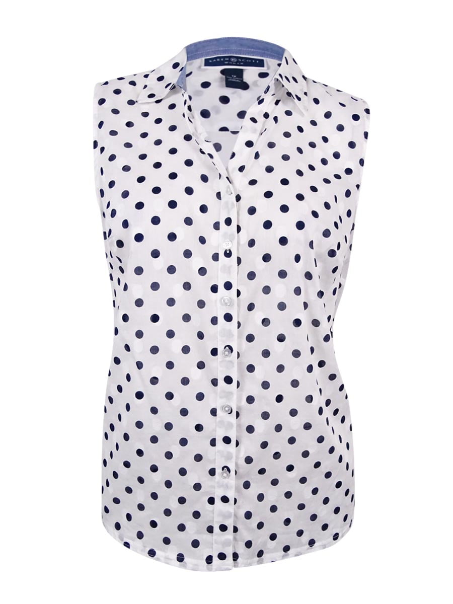 plus size polka dot shirt