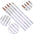 thumbnail image 2 of SHAR 5 Pieces Nail Brushes Set, Manicure Tools Nail Art Brushes Nail Art Brushes Acrylic Nail Brush Kit for Nail Art Design Painting Drawing Pen Set Nail Tool, 2 of 5