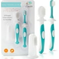 thumbnail image 1 of fafa-Toothbrush Set (3-24 Months) - 3-Pack Finger, Training & Toddler Toothbrushes, BPA-Free, Newborn Essentials, 1 of 4