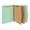 Green, variant on Staples Recycled Pressboard Classification Folder 2-Dividers 2 1/2" Expansion Letter Size Brick Red