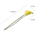 thumbnail image 2 of 20pcs Pure Yellow Fake Flowers Artificial Calla Lily Silk Flowers 13.4" for Mother's Day Easter Home Kitchen & Wedding, 2 of 8