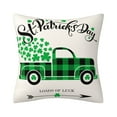 thumbnail image 3 of BGZLEU St Patrick's Day Pillow Cover 18x18 Inch Shamrock St Patrick's Day Decorations Green Clover Buffalo Plaid Lucky Truck Decorative Pillow Cases Throw Cushion Covers, 3 of 6