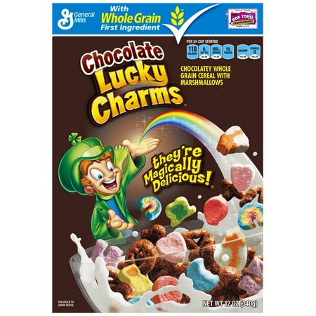 charms lucky cereal chocolate cereals american breakfast 340g oz box 12oz