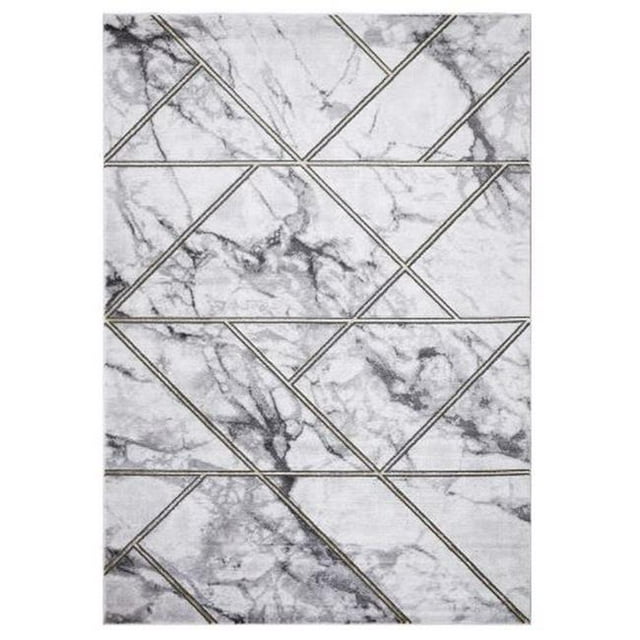 9 x 13 ft. Bellucci Geometric Area Rug, Gold