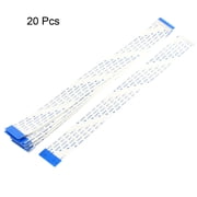 Uxcell B Type AWM 20624 80C 60V VW-1 Flexible Flat Cable FFC 0.04 Pitch 20 Pin 7.87 20Pcs