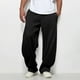 thumbnail image 1 of Ceisia Men's Solid Color Loose Wide Leg Sweatpants with Drawstring Elastic Waist for Casual Wear Black S Gifts, 1 of 7