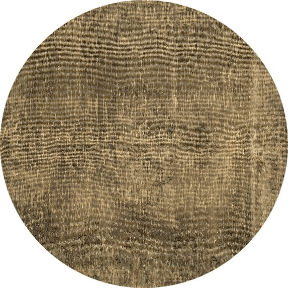 Ahgly Company Indoor Round Persian Brown Traditional Area Rugs, 5' Round