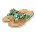 thumbnail image 1 of Mujeres señoras cadena cuenta plana Flip-Flop playa zapatos casuales verano Wmkox8yii hj789, 1 of 3