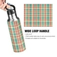 thumbnail image 4 of Yayeee 20oz Insulated Water Bottle Double Wall Stainless Steel with Flip Straw Lid, Red Green Tartan Pattern, 4 of 7