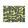 thumbnail image 2 of RYLABLUE Rideaux de Cuisine Motif Camouflage Militaire, Deux Pièces 26x39 Pouces, 2 of 4