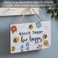 thumbnail image 6 of CounterArt "Bee Happy" Hanging Wood Wall Sign 9.5" by 5.75", 6 of 7