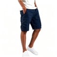 thumbnail image 2 of Thousandth Cargo Shorts for Men Summer Elastic Waist Drawstring Streetwear Shorts Zipper Pocket Casual Shorts Outdoor Hiking Shorts Fashionable Durable Shorts, 2 of 8