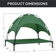 thumbnail image 7 of Niubya 48in Elevated Cooling Dog Bedy, Outdoor and indoor Portable Pet Cot with Removable Canopy, Green, 7 of 7