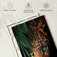 thumbnail image 6 of Elephant Stock Turquoise Eyed Leopard Wall Art - Vertical Canvas Wall Art - Living Room Wall Decor - Animal Canvas - Brown And Green Decor - 8" x 12", 6 of 8