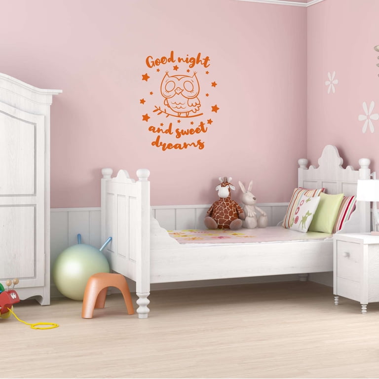 'Shhh Baby Sleeping' Wall Decal Sticker - 3x14 Inch Vinyl, Easy Apply, Nursery & Kid Room Decor