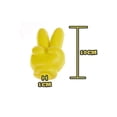 thumbnail image 3 of Haut-parleur d'Antenne V-Doigt Jaune, Décoration Extérieure de Boule d'Antenne Auto, Ajustement Universel, Décoration de Toit de Véhicule Résistante aux Intempéries, 3 of 8