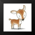 thumbnail image 2 of SD Graphics Studio 12x12 Black Modern Framed Museum Art Print Titled - Kids Deer, 2 of 5